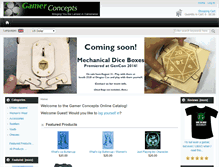 Tablet Screenshot of gamerconcepts.com